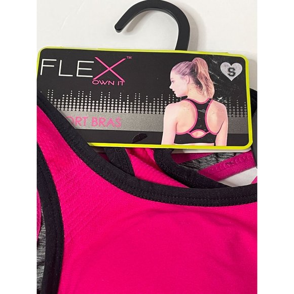 New Flex Own It Sport Bra Lot Racer Back Size S - Picture 2 of 6